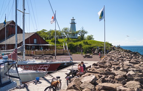 Bild från Hästholmens hamn. 